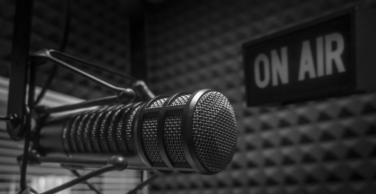 Radio Studio On Air_bw